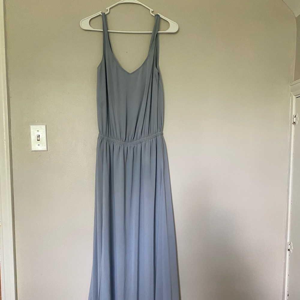 Show me your Mumu - steel blue chiffon